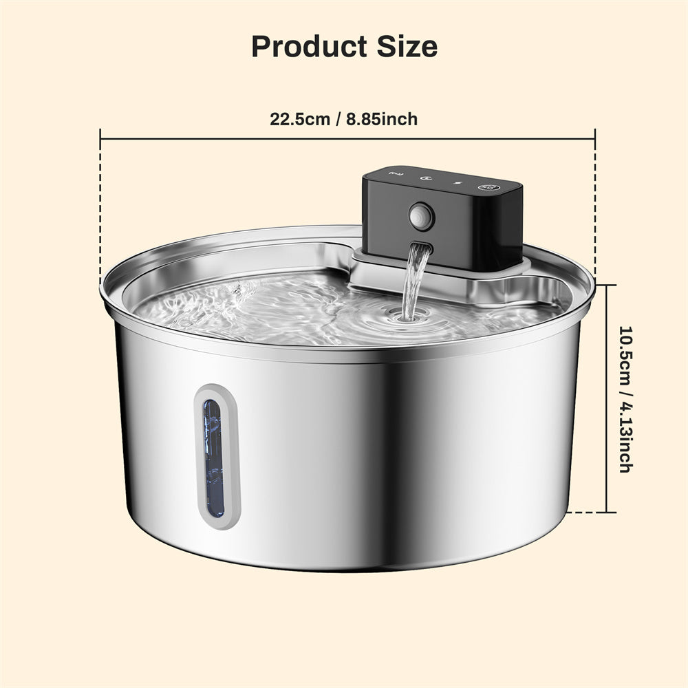 PurrStream™ Stainless Steel Fountain