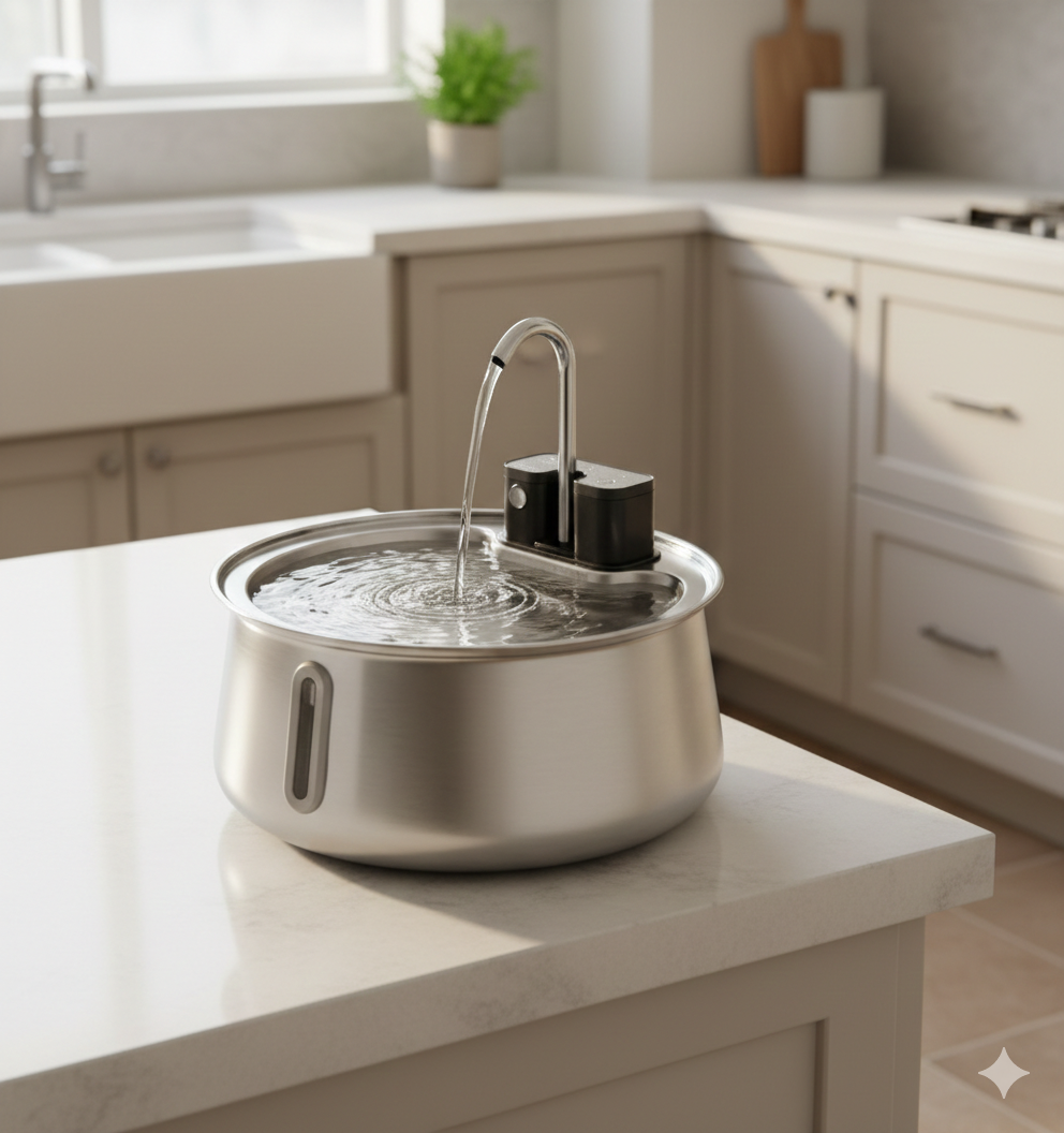PurrStream™ Stainless Steel Fountain