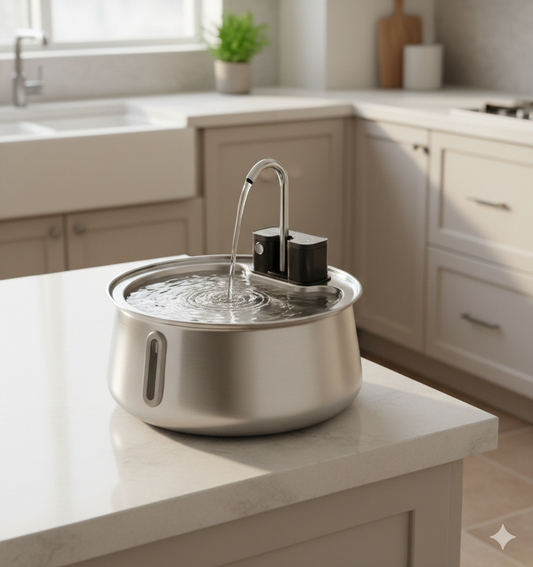 PurrStream™ Stainless Steel Fountain
